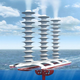 Concepto de un barco diseñado para generar nubes que reflejen la luz solar fuera de la Tierra. (vía: Stephen Salter).